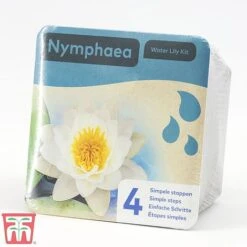 Water Lily White With A Pond Basket -Perfect Greenery nymp white